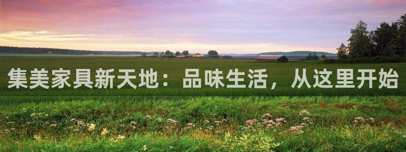 安信12平台下载：集美家具新天地：品味生活，从这里开始